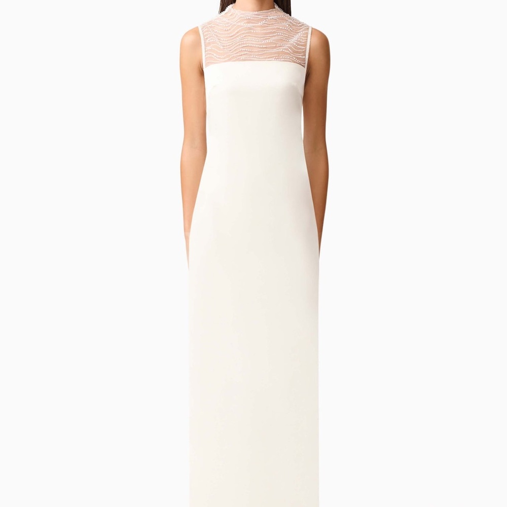 Elliatt Margot Satin Gown in White